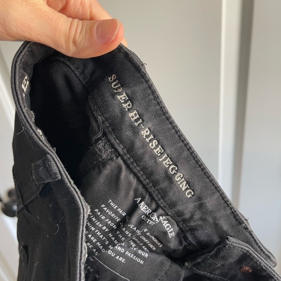 American Eagle Hi Rise Jegging Black - 2 - Picture 2 of 4